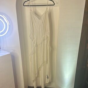 Guess Asymmetrical White Cream Sundress